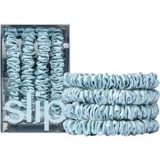 Pure Silk Skinny Scrunchies Sky Blue 4 Stk