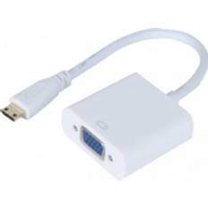 Kabler Tecline Mini-HDMI VGA D-Sub 1920 x 1080 pixel White