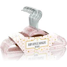 Hooks & Hangers Concepts Sport 20 Pack Premium Heavy Duty Glitter Acrylic Hangers