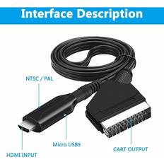 Scart to HDMI Converter Adapter