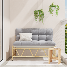 VidaXL Konstrotting Trädgårdsbänkar vidaXL Med Dyna 110x80x71 cm Stål Trädgårdsbänk