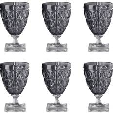 Mario Luca Giusti Star Set of Six Plexiglass One Size Grey Wine Glass