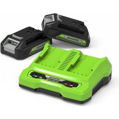 Greenworks Batterier & Laddbart Greenworks GSK24B2 24V Starter Kit