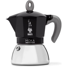 Rostfritt stål Mokabryggare Bialetti Moka Induction 4 Cup Black