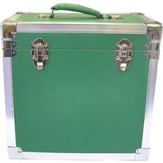 CD & Vinyl Storage Steepletone 12 Inch LP Green Carry Case