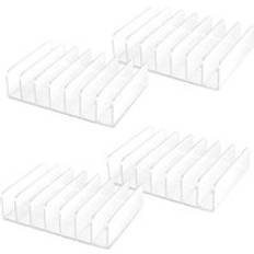 CD & Vinyl Storage Tlily 4 Pcs Clear Acrylic CD Holder Stand