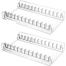 CD & Vinyl Storage Tlily CD Holder 2 Pack Acrylic Organizers