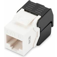 White Ethernet, Data & Phone Outlets Cat 6 UTP Keystone Jack Toolless IDC Module White