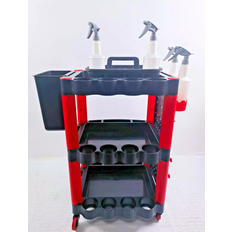 Car Bags Dirty Pro Tools 3 Tiers Auto Detailing Cart Organiser Wheels