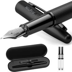 Nicpro Fountain Pen Set 0.38mm Black Fancy Pen