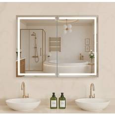 VEVOR Oplyst Medicinskab HD Spejl 60 x 80 cm
