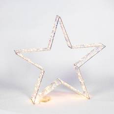 Decorations The Christmas Workshop Iridescent Light-Up Metal Stars 50 cm Decoration