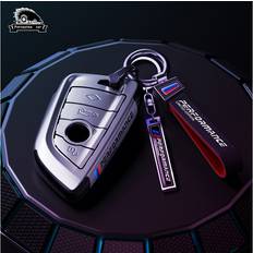 Key Cases Maxpower Car Key Case Cover Key Bag For BMW 2020-2022 G20 G30 X1 X3 X4 X5 - Silver Black