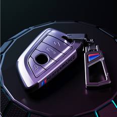 Key Cases Maxpower Car Key Case Cover Key Bag For BMW 2020-2022 G20 G30 X1 X3 X4 X5 - Silver Black