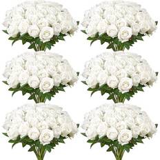 120 St Vita Rosor Konstgjorda Blommor