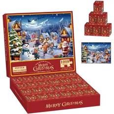 Otego Adventskalender Pussel 1008 Bitar Julkalender 2024