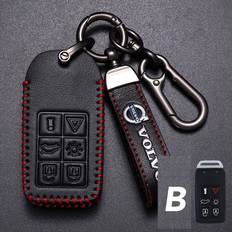 Key Cases Maxpower Volvo Series Leather Key Case - C-Black