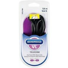 5m RJ11 6P4C Male To Male High Speed ADSL Modem Cable