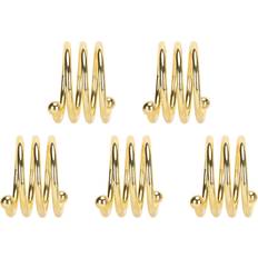 Gold Napkin Rings Goolrc 5Pcs Gold Color Electroplated Rings Napkin Ring