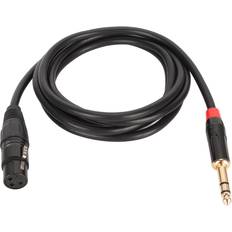 Kablar Andoer Microphone Cable 2m Long XLR Female to 14 Inch TRS