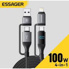 Kablar Essager 4 In 1 Digital USB Cable Type C 100W