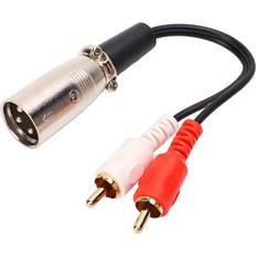 Kablar Andoer Dual RCA to XLR Male to 2 Stereo Adapter Cable