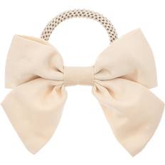 Satin Bow Hair Tie Champagne