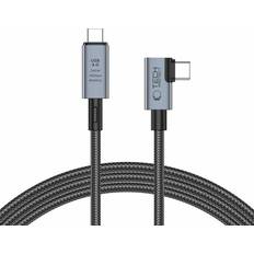 Usb c vinklad Tech-Protect USB-C Till Vinklad USB-C PD Kabel 240W 8K 40Gbps 1.5m