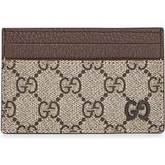 Gucci Card Cases Gucci Two-Tone GG Monogram Canvas Card Holder - Beige