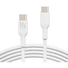 Kablar Rvelon USB-C to USB-C Kabel 2m Vit