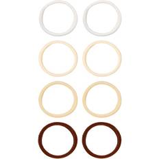 Kicks Beauty Soft Rolled Ties 8-Pack Beige