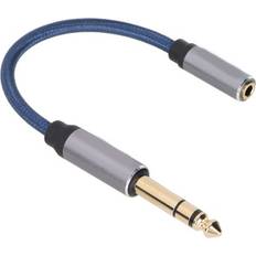 Cable Adapter 3.5mm Female to 6.35mm Mic Headset