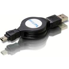 0.8m retractable mini usb cable -