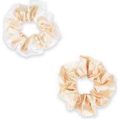 Vegan Hair Accessories Silver Cloud Large Frilly Scrunchies Buttercup Collection