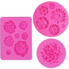 Mini Silicone Daisy Flower Molds 3 Pcs