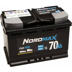 Nordmax Batterier & Laddbart Nordmax AGM 12V 70Ah 760A Startbattery