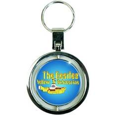 Yellow Keychains The Beatles Submarine Band Sub Spinner Keyring - Black