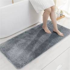 Indoor Carpet Bath Mats Imperial Rooms Large Bath Mat 60x110 cm Soft Grey