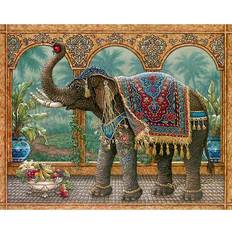 Grey Diamond Paintings Fiyo Gray Elephant Crystal Embroidery Cross Stitch 40x50cm