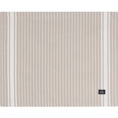 Lexington Duge & Stofservietter på tilbud Lexington Icons Striped Organic Cotton Oxford Dækkeserviet Beige