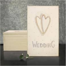 Beige Small Boxes Wooden Keepsake Memory Treasure Cream Small Box