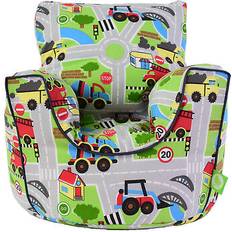 Beanbags Bean Lazy Cotton Transport Road Map Bean Bag Chair