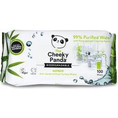 The Cheeky Panda Bamboo Antibacterial Wipes Pack 100