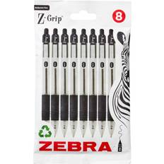 Pen Z Grip Black Ballpoint Pens 8pk