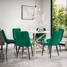 Oaks Dining Sets More4Homes Malvern Round Table Set Of 6 Dining Set