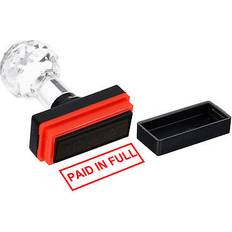 Stamps Uxcell Paid Full Stamp Self Inking Red Ink Office Stamps