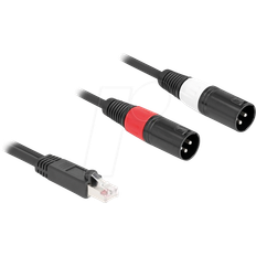 DeLock Netværkskabel RJ-45 Han Stik XLR3 CAT 5