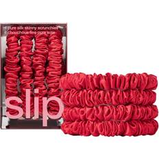 Slip Pure Silk Skinny Scrunchies Red