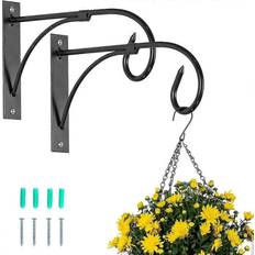 2 Pcs Hanging Basket Bracket Outdoor Hooks
