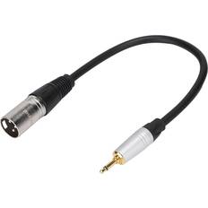 Gold Plated 3.5mm Mono Male to 3PIN XLR Adapter Cable